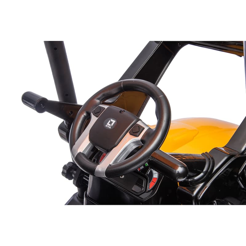 24V Kids Ride on Tractors with Parent Remote Control, Pedal Tractors Ride on Car Toy Battery Powered Electric Vehicle