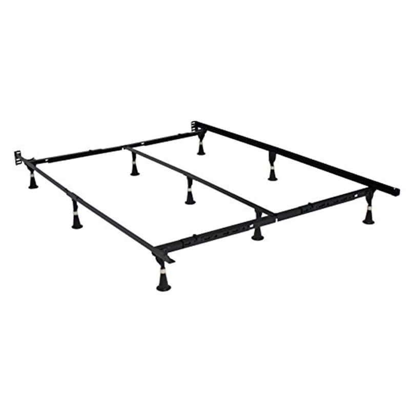 Modern Bed Frame - Steel Platform Bed, Easy Assembly, Compact Design, Black Finish, Twin Full Queen Size