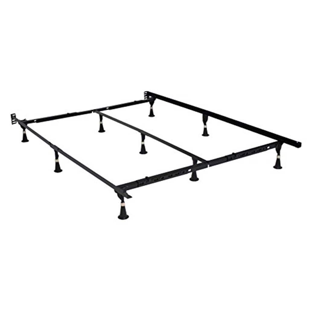 Modern Bed Frame - Steel Platform Bed, Easy Assembly, Compact Design, Black Finish, Twin Full Queen Size