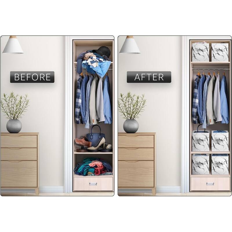 Sorbus Cube Fabric Storage 11" Bin (4 Pack)