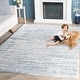 preview thumbnail 10 of 78, SAFAVIEH Tahoe Shag Yaprak Abstract 1.2-inch Thick Rug 9' x 12' - Blue/Ivory - Rectangle