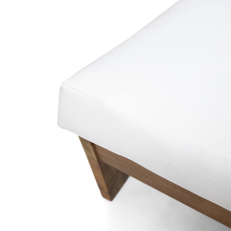 Sherwood Outdoor Acacia Wood Loveseat by Christopher Knight Home