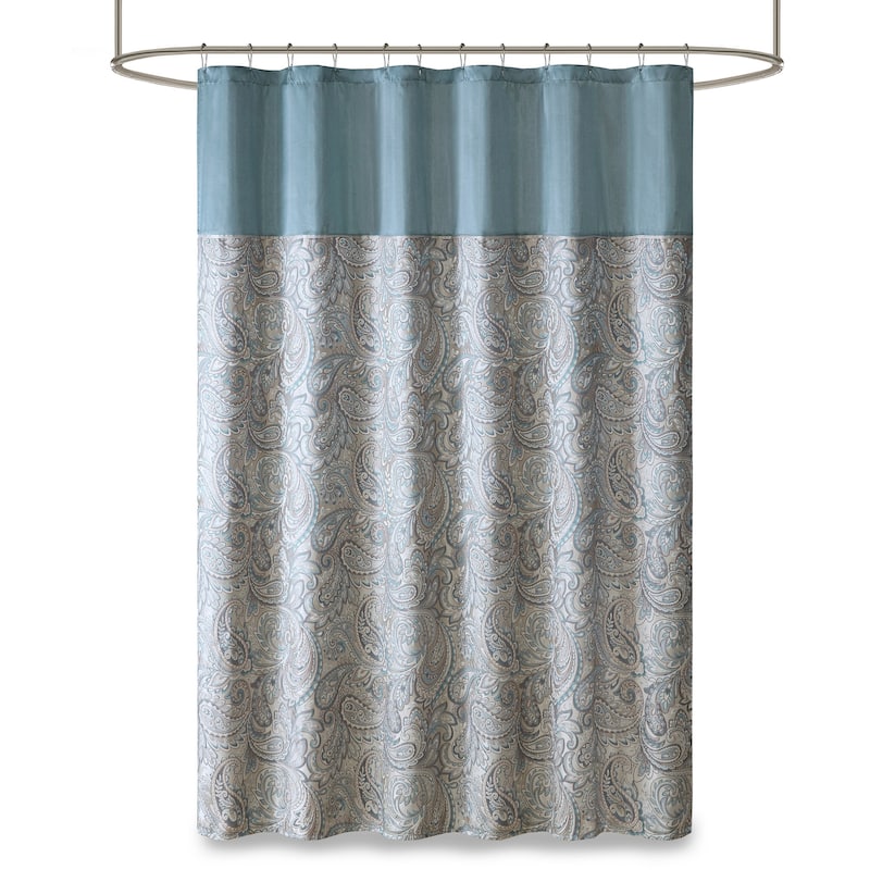 Madison Park Whitman Jacquard Shower Curtain