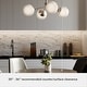 preview thumbnail 3 of 6, Hunter Hepburn Chandelier - Dining Room, Entry - Retro/Minimalistic, Sputnik