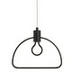 preview thumbnail 1 of 6, Kovacs P1903-L Edisons Outline 10" Wide LED Abstract Pendant Coal