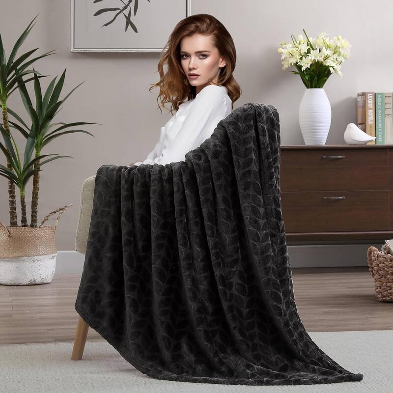 Walensee Fleece Throw Blanket Soft and Lightweight for Couch, Sofa, Bed and Lounge Chair, 50"x60"