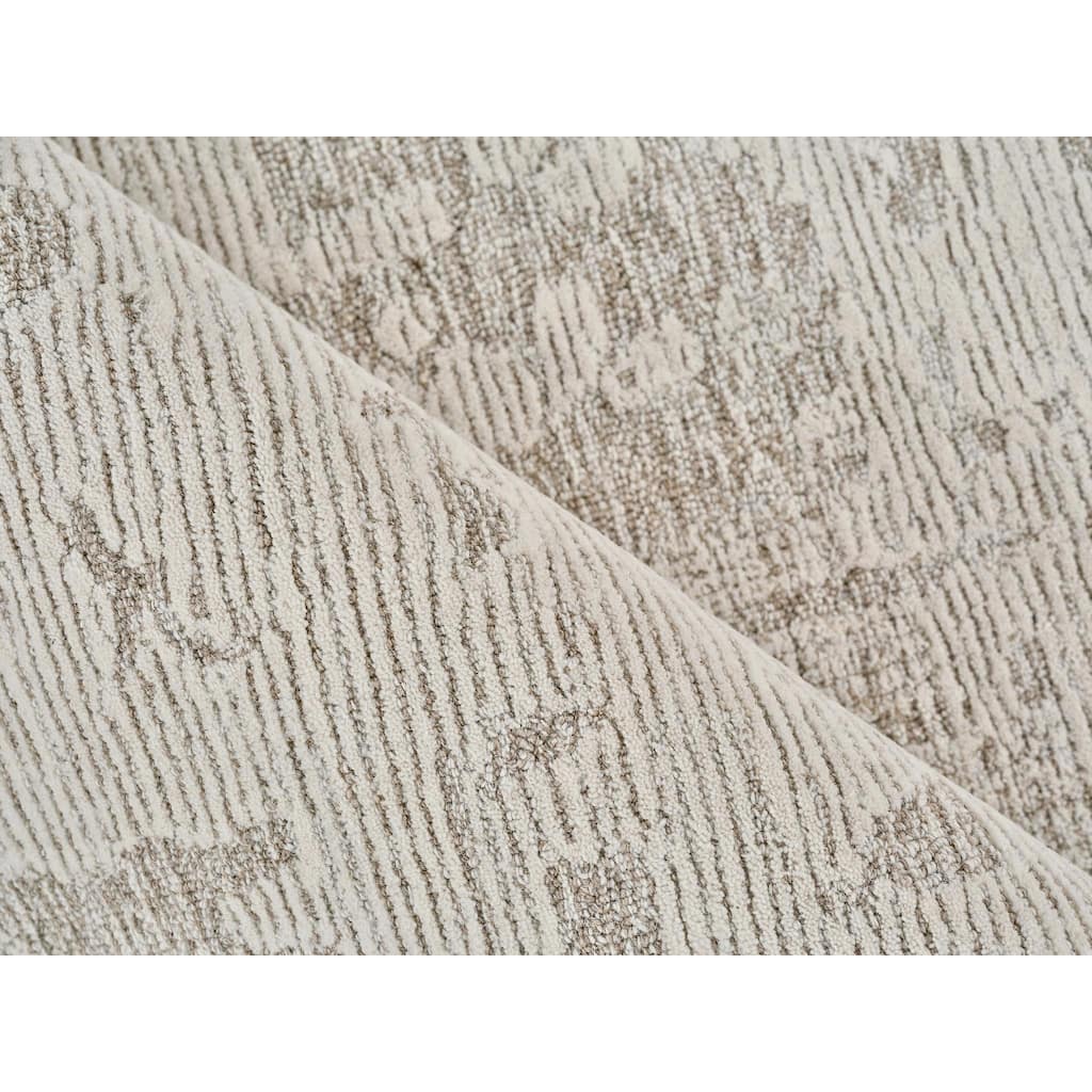 Exquisite Rugs Aspen Handmade Hand-tufted New Zealand Wool on Canvas Natural Beige/Ivory Area Rug