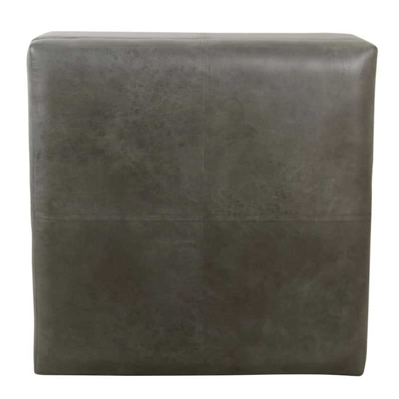Copper Grove Luxury Large Faux Leather Storage Ottoman