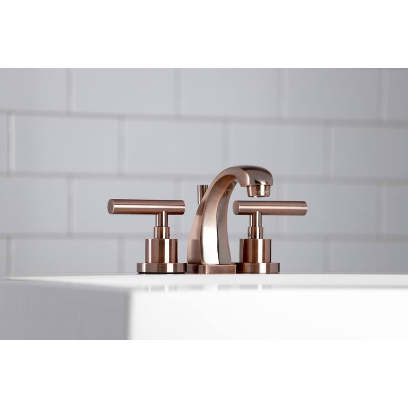 Kingston Brass Manhattan 8 in. Widespread Bathroom Faucet - Antique Copper