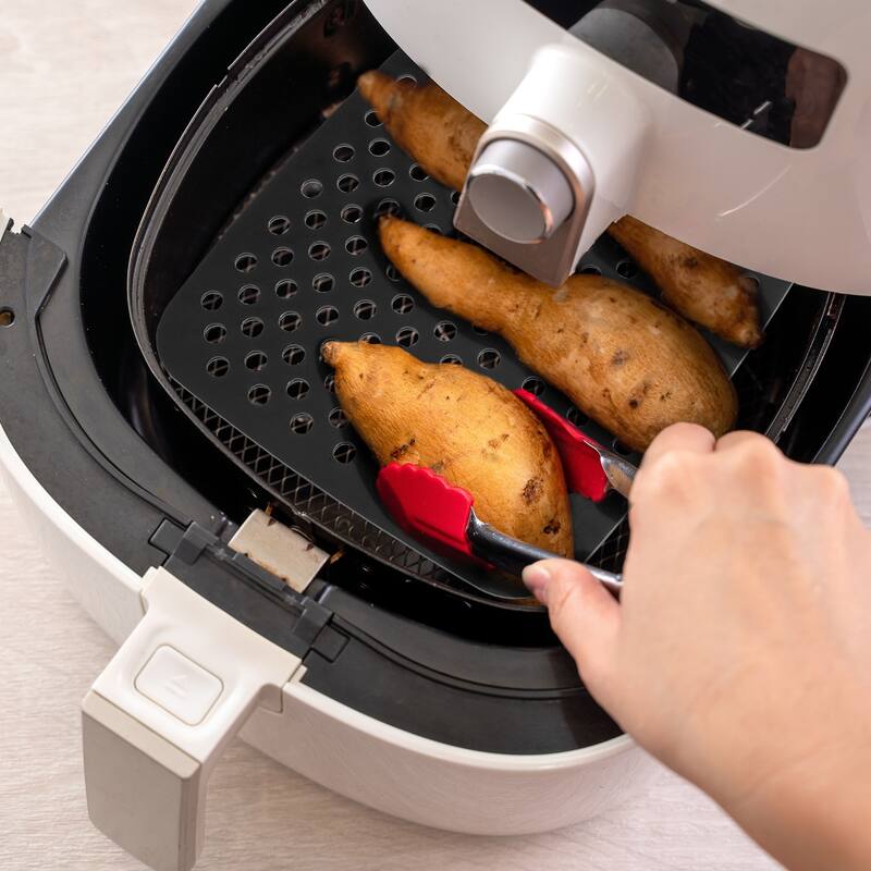 4 Pcs Reusable Silicone Air Fryer Liners Mat, Square