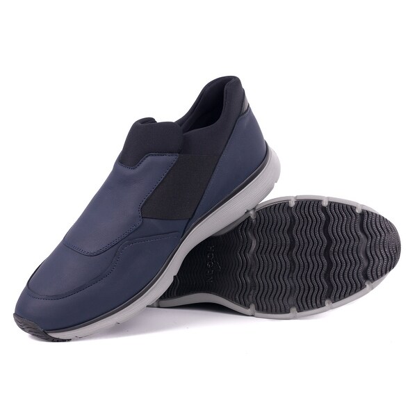 navy blue slip on trainers womens