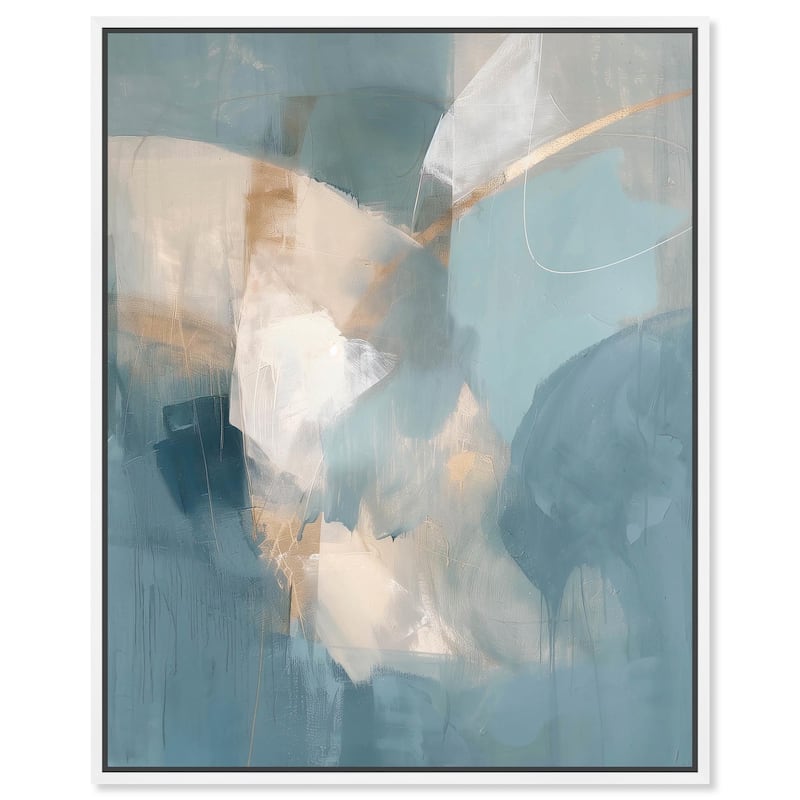 Blue Dreams Canvas by Art Remedy - 20" x 24" - White