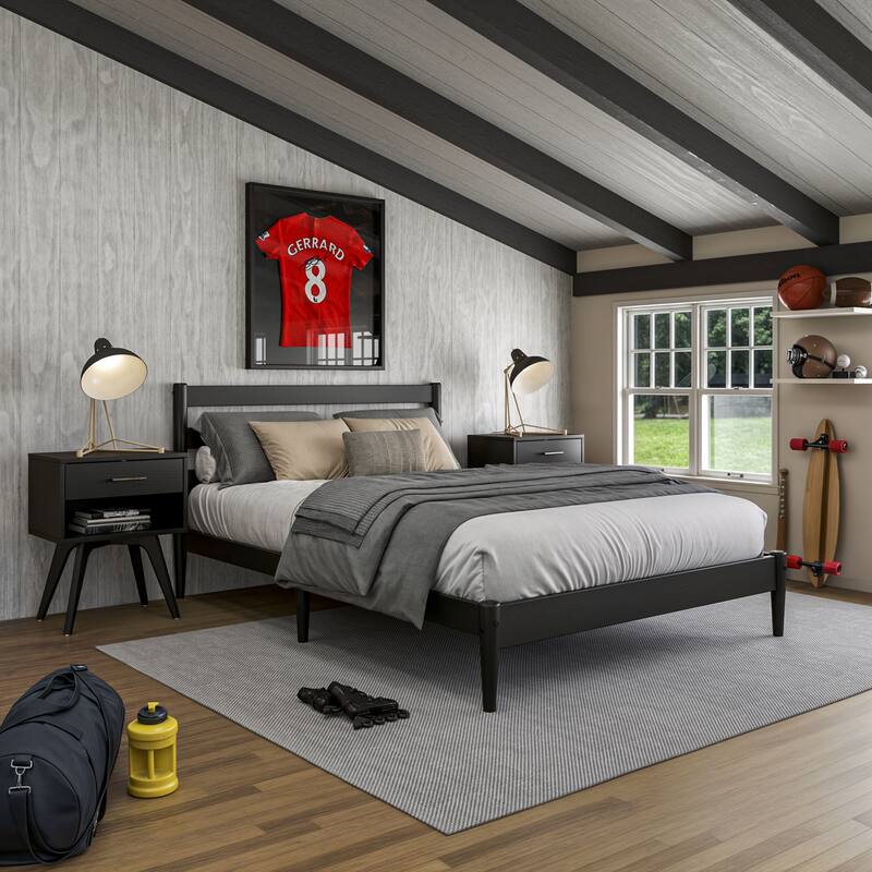 Mid-Century Platform Bed