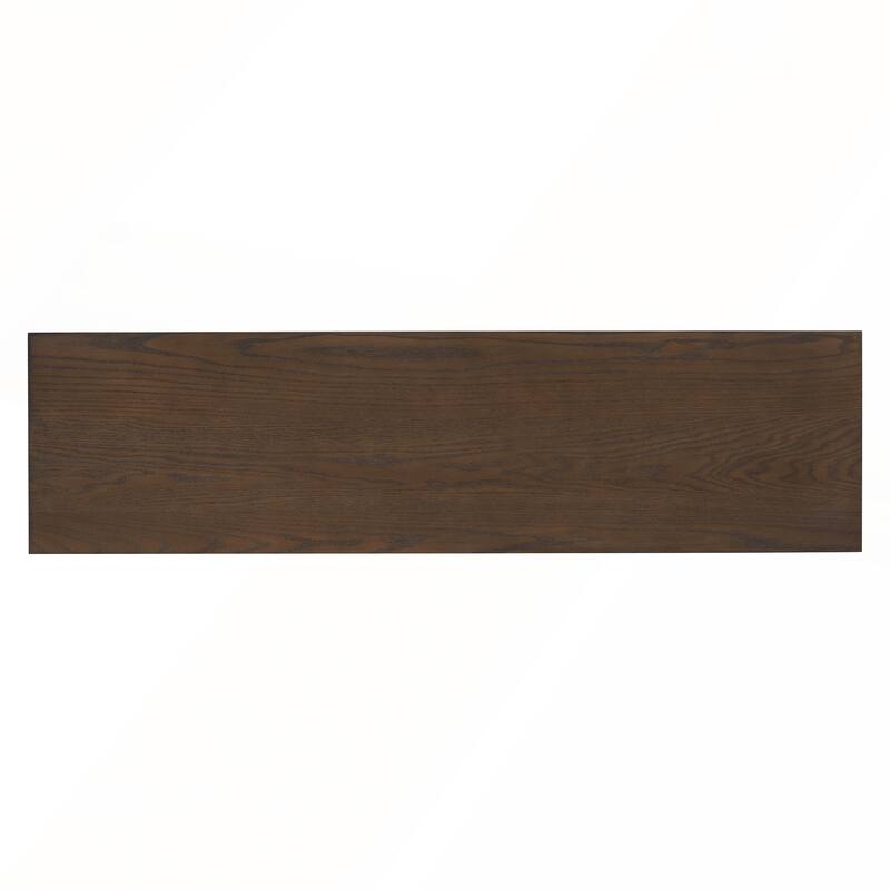 4 Doors Large Storage Sideboard Buffet Cabinet with Glass Doors