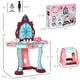 preview thumbnail 5 of 7, Qaba Self-Opening Mirror Design Kids Vanity Makeup Table Set with Chair and 31-Piece Collection, Imaginative Toy