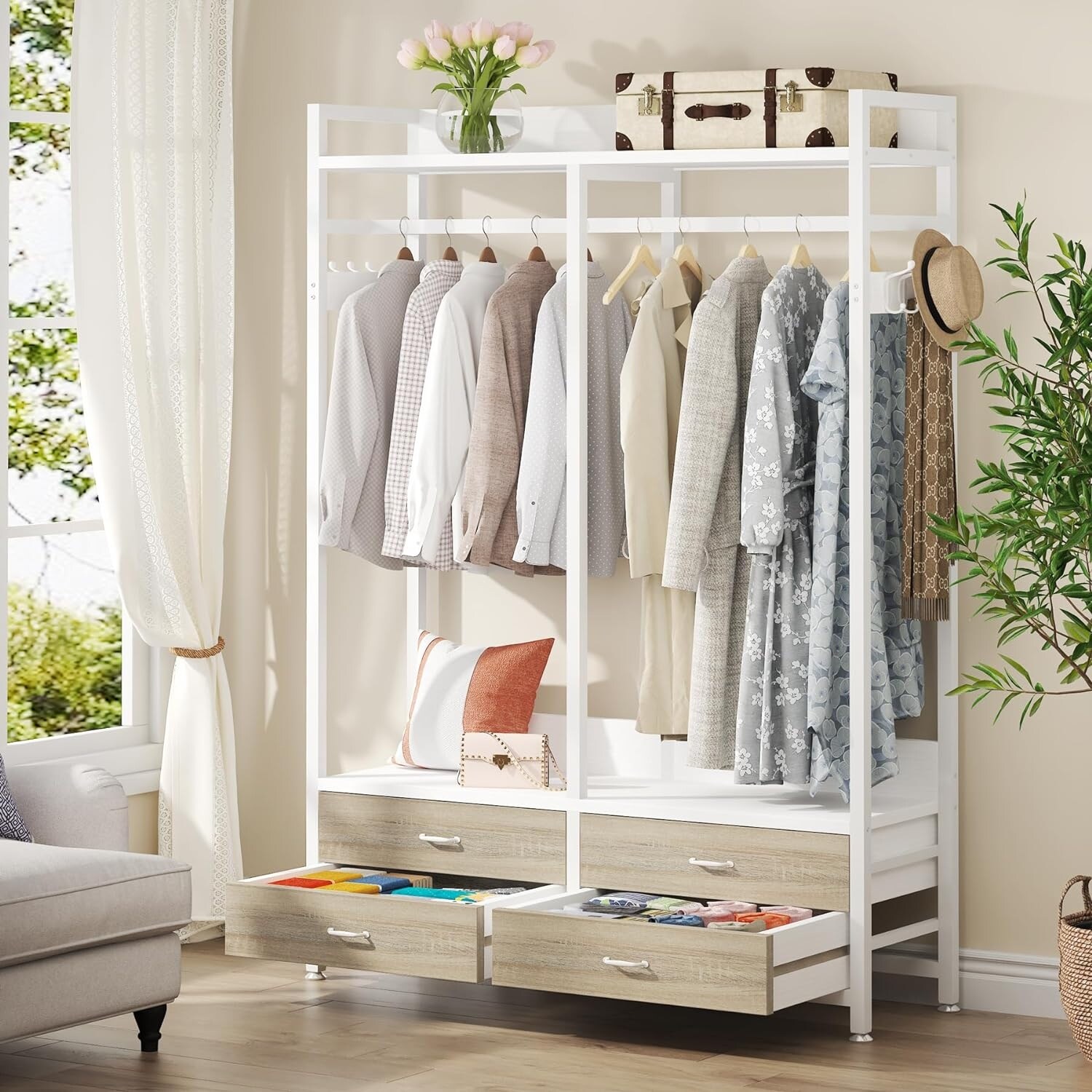 Heavy duty wardrobe shop closet