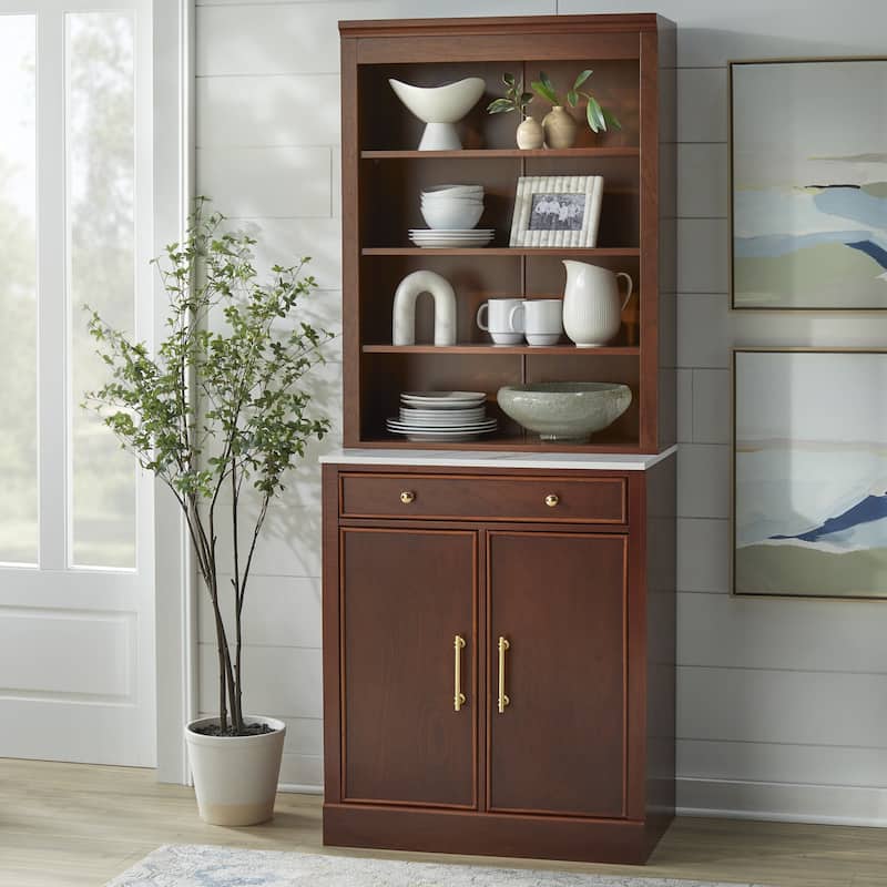 Lifestorey Monza 2-Piece Buffet Hutch Set