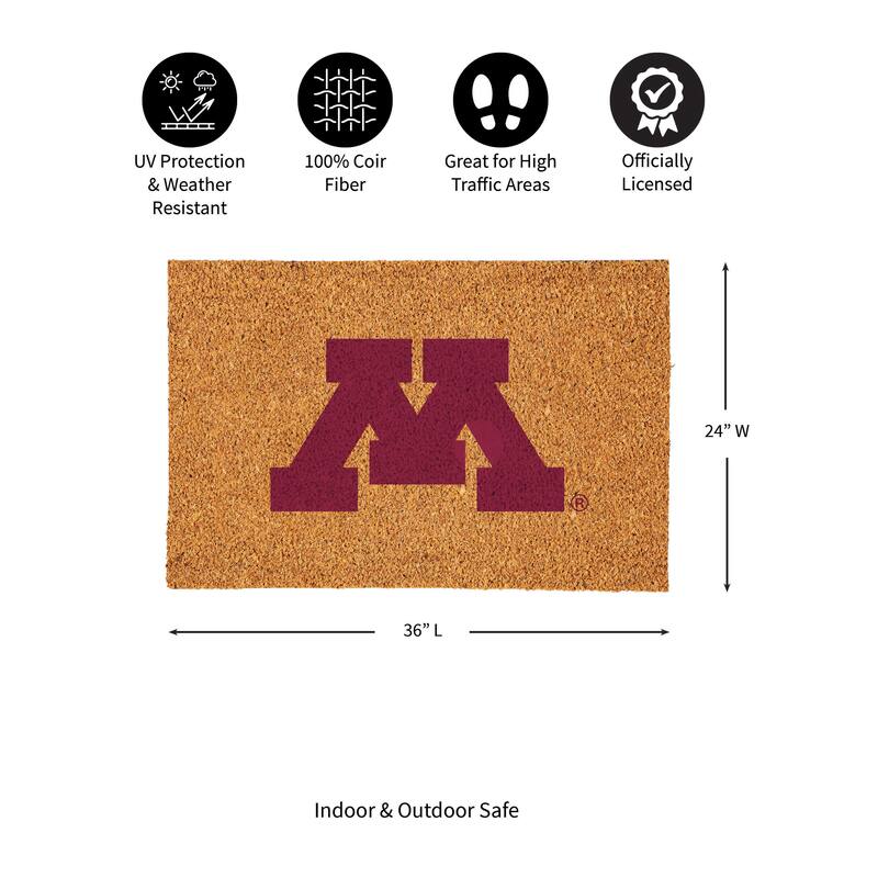 University of Minnesota Full Color Indoor/Outdoor Coir Mat