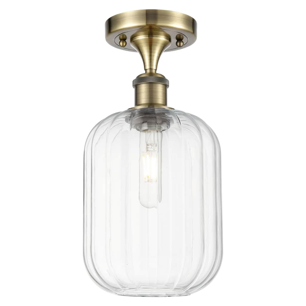 Innovations Lighting Endless Possibilities Ballston - Preston - 1 Light 7" Jar Shade Semi-Flush Mount