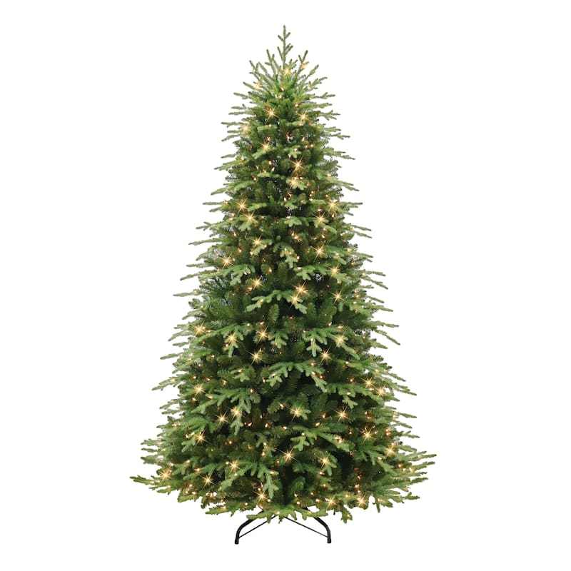 Puleo International 7.5 ft. Pre-lit Galveston Fir Artificial Christmas Tree