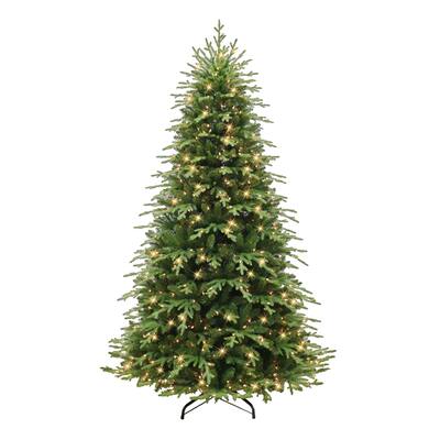 Puleo International 7.5 ft. Pre-lit Galveston Fir Artificial Christmas Tree