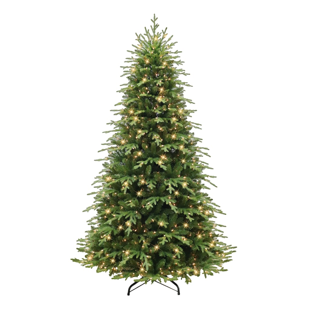 Puleo International 7.5 ft. Pre-lit Galveston Fir Artificial Christmas Tree