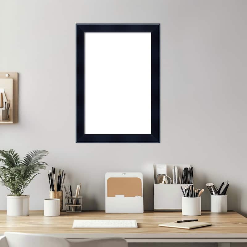 Amanti Art Madison Black Framed Dry Erase Magnetic Board