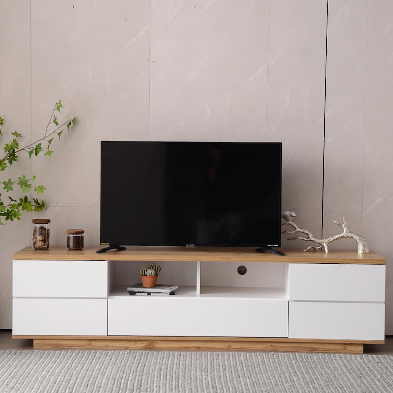 Modern TV Stand for TVs up to 80' - White