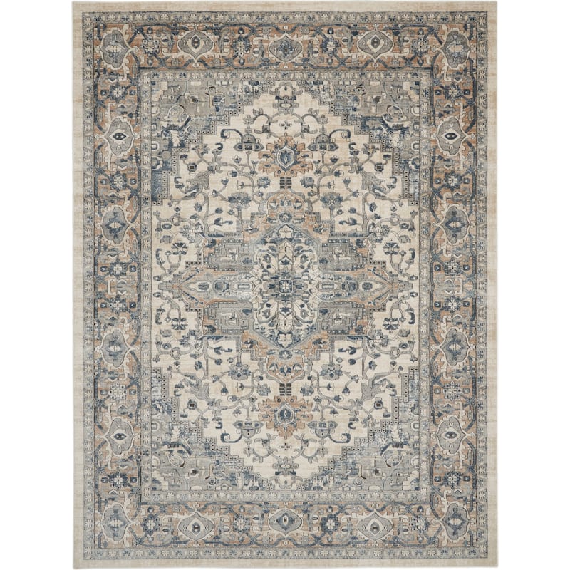 Nourison Quarry Indoor only Persian Area Rug. - 7' x 10' - Ivory/Grey
