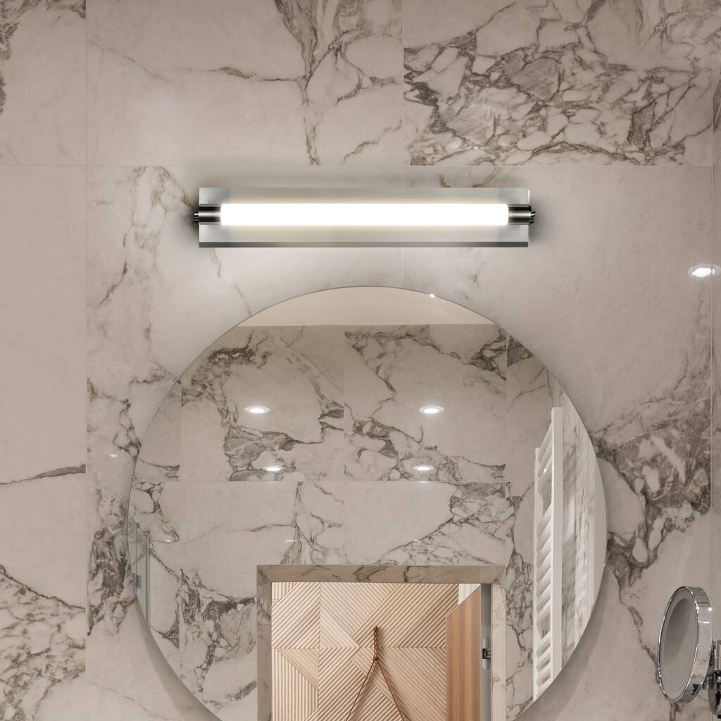 VONN Lighting Procyon VMW11800CH 24" ETL Certified Integrated LED ADA Compliant Bathroom Lighting Fixture in Polished Chrome