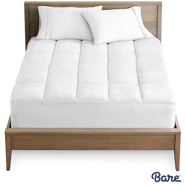 Bare Home Reversible Down Alternative Pillow-Top Mattress Pad - White. Opens flyout.