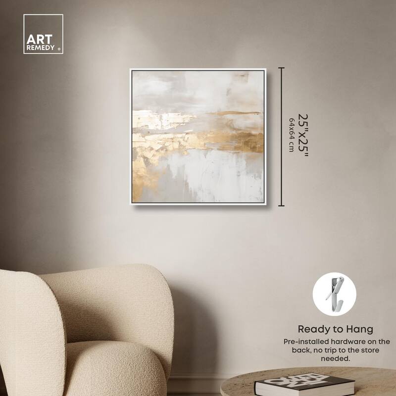 Melted Goldscape II Canvas by Art Remedy