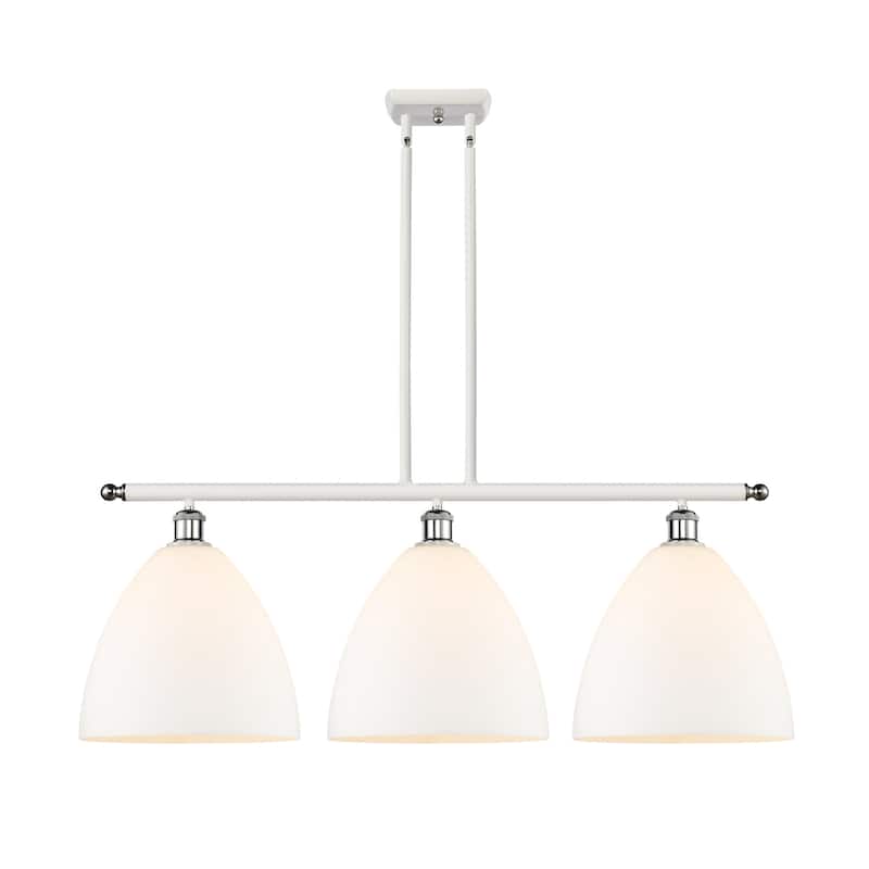 Innovations Lighting 516-3I-14-39 Bristol Linear Bristol 3 Light 39" - White and Polished Chrome / Matte White