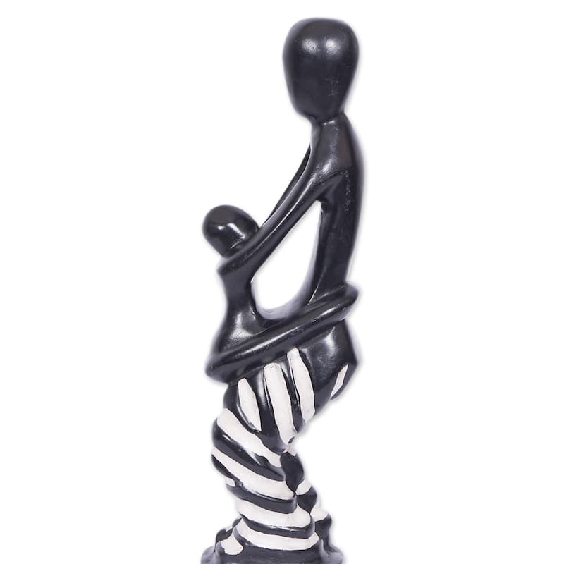 Novica Handmade Unconditional Motherly Love Wood Sculpture