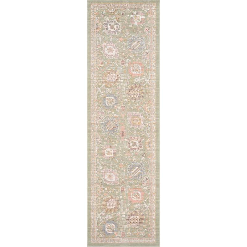 Crosswood Alyssa Traditional Floral Indoor Polyester Area Rug