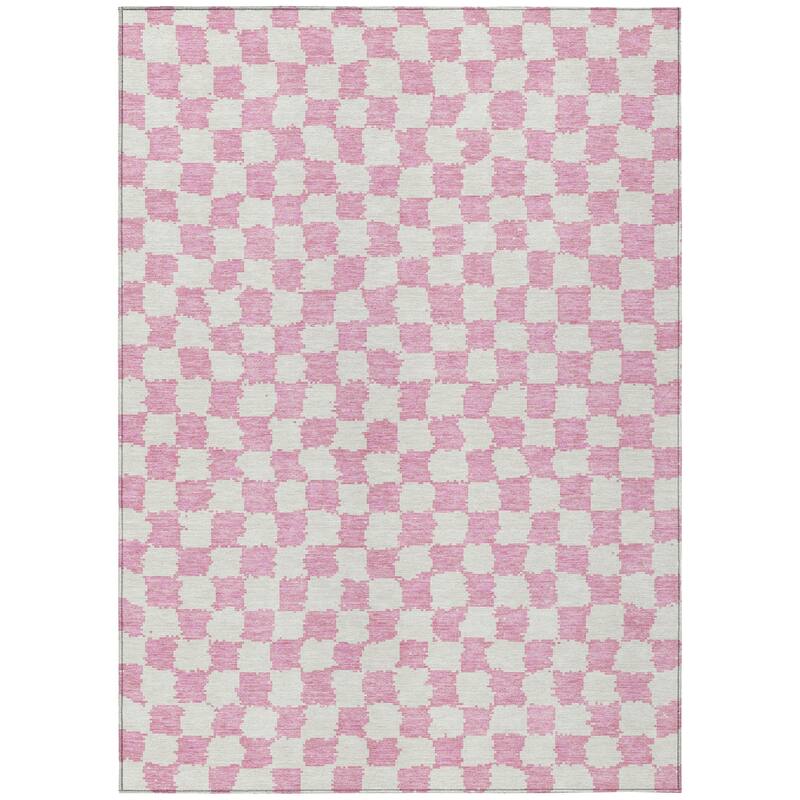 HomeRoots Geometric Transitional Rectangle Outdoor Rug