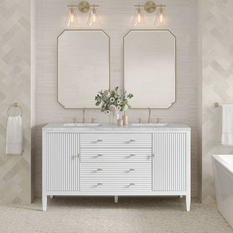James Martin Vanities 485-V60D-FVSL Myrrin 60" Free Standing Double