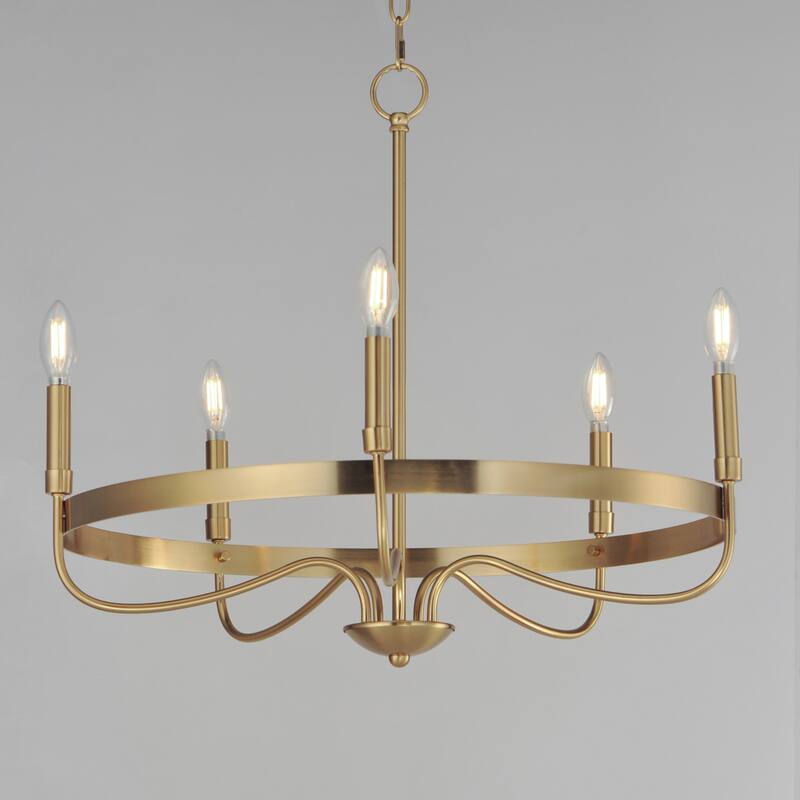 Maxim 14495 Frankie 5 Light 26" Wide Taper Candle Style Chandelier