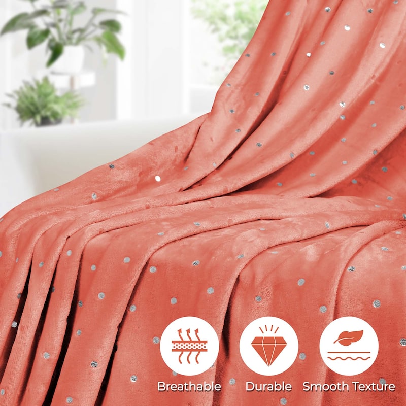 Superior Fleece Plush Medium Weight Soft Fluffy Decorative Blanket