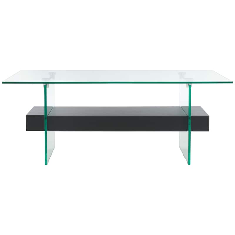 SAFAVIEH Kayley Modern Glass Coffee Table - 43.3" x 23.6" x 16.5"