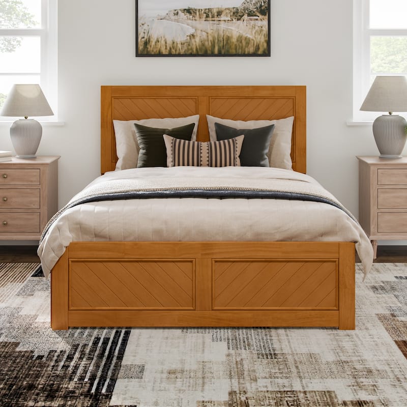 Canyon Full Platform Bed with Matching Footboard & Full Trundle