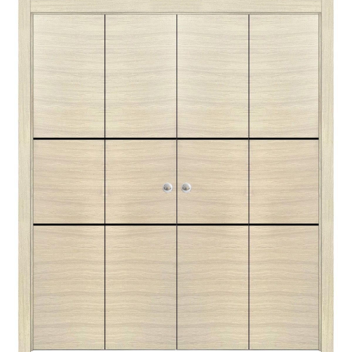 Bi-fold Doors 56 x 80 Planum 0014 Natural Veneer with Sturdy Tracks