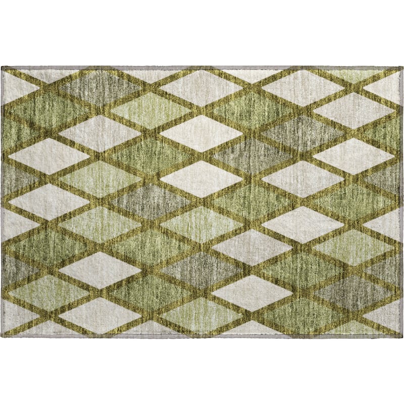 Premium Washable Super Soft Mosaic Diamonds Mayfield Rug