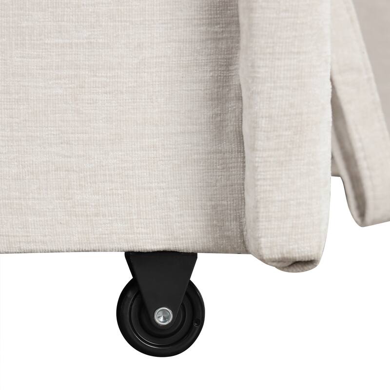 Modular L-Shaped Sectional Sofa, Pull out Sleeper Sofa Bed with Storage