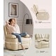 preview thumbnail 66 of 73, Oversized power recliner with heat, massage, 360 degrees swivel, and cup holder.