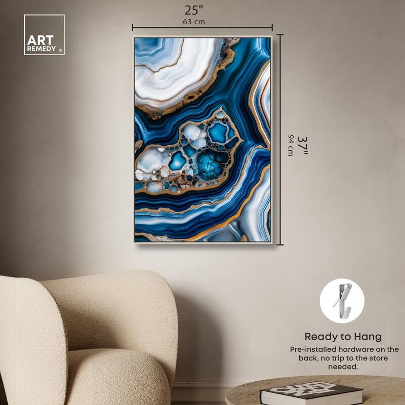 Azure Alveoli II Canvas by Art Remedy