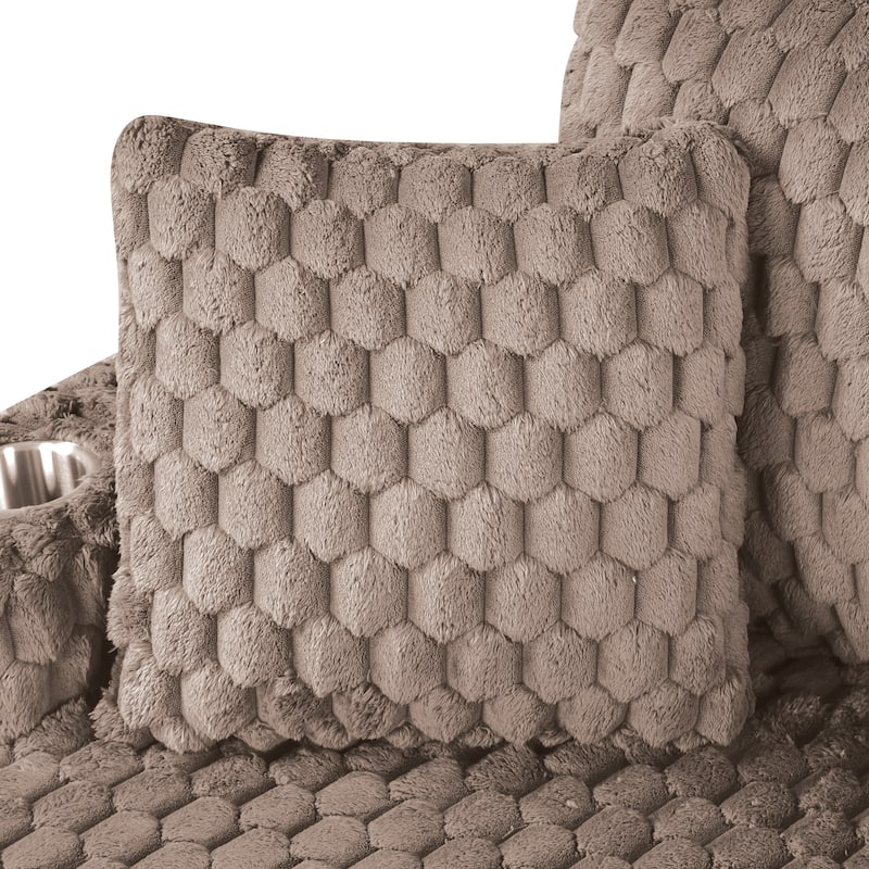 Modern Soft Indoor Chaise Lounge Couch Sofa Bed with Pillows
