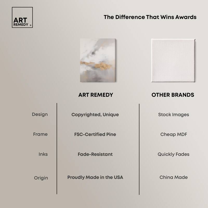 Fleeting Gold II Canvas by Art Remedy, Gallery Wrapped