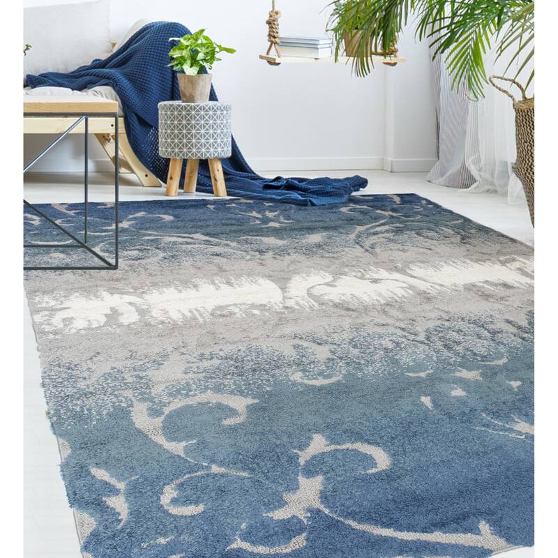 Noori Rug Monaco Sierra High-low Floral Scroll Area Rug
