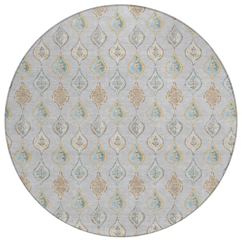 Machine Washable Indoor/ Outdoor Casual Greenwood Chantille Rug